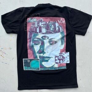 Men's AlienLabs T-Shirt Black Third Eye Combine S Streetwear ET City Skateboard